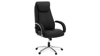 Office Chairs Office Source Executive High Back Chair with Chrome Frame