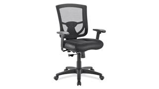 Office Chairs Office Source Mesh Back Task Chair with Leather Seat