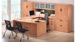 U Shaped Desks Office Source U Shaped Desk with Hutch and Additional Storage