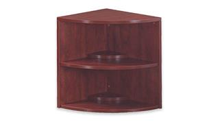 Bookcases Office Source 29" High Round Corner Bookcase