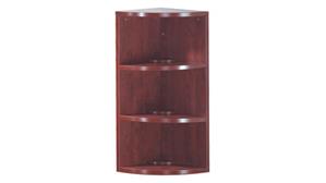 Bookcases Office Source 36" High Round Corner Bookcase