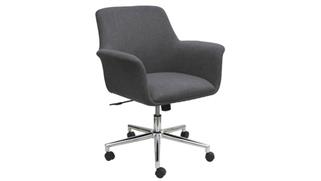 Office Chairs Office Source Mid Back Swivel Chair with Chrome Base