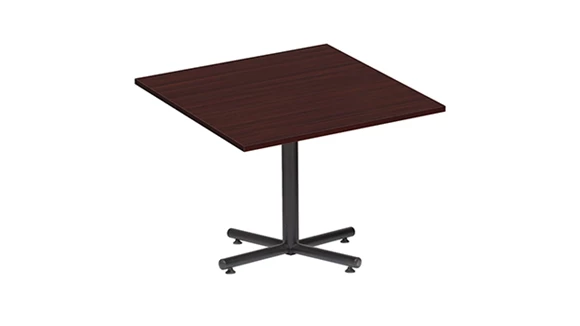 42in Square Cafeteria Table with Black Base - Standard Height