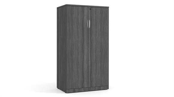 66in High Laminate Wood Door Storage Cabinet