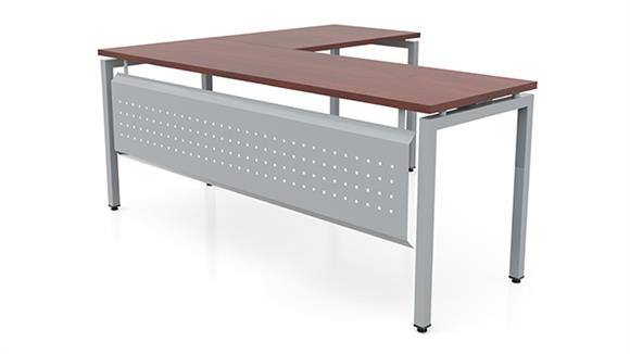 72in x 60in Slender L-Desk with Modesty Panel