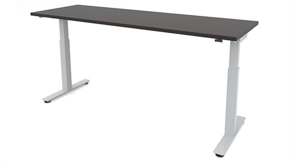 60in x 24in Dual Motor 3 Stage Adjustable Height Sit to Stand Desk