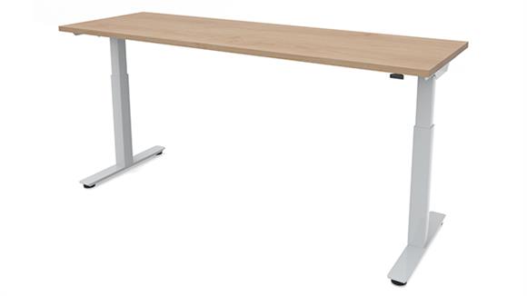 66in x 24in Dual Motor 3 Stage Adjustable Height Sit to Stand Desk