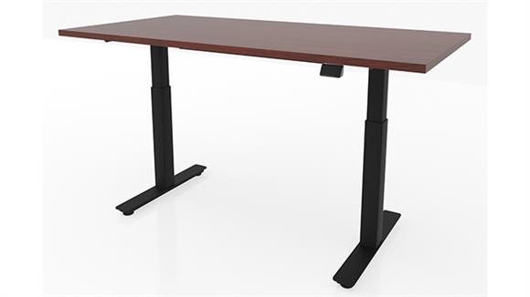 48in x 30in Dual Motor 3 Stage Adjustable Height Sit to Stand Desk