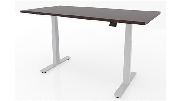 66in x 30in Dual Motor 2 Stage Adjustable Height Sit to Stand Desk