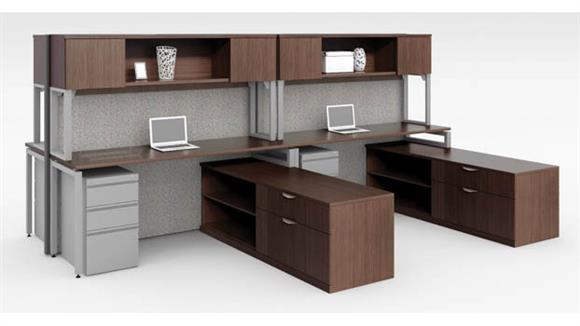 Workstation for 4 with Storage