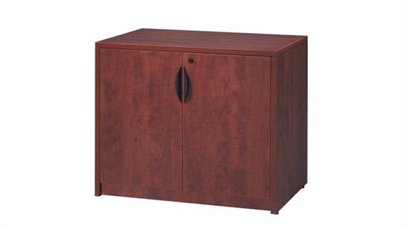 37-1/4in H Laminate Wood Door Storage Cabinet