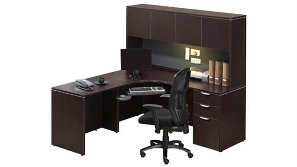 Corner Desk with Hutch