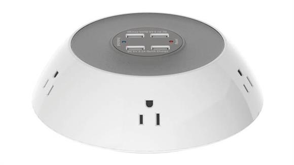 5 Power Outlets with 4 USB Charging Disc