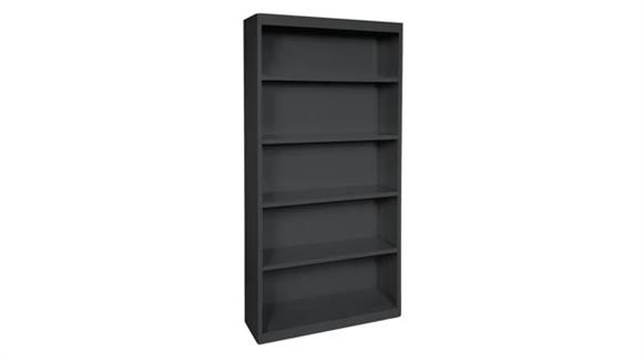 35in W x 72in H - 5 Shelf Steel Bookcase