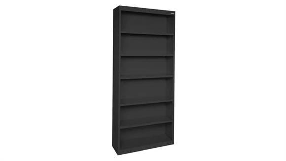 35in W x 82in H - 6 Shelf Steel Bookcase