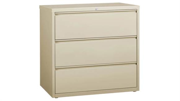 36in W Three Drawer Lateral File