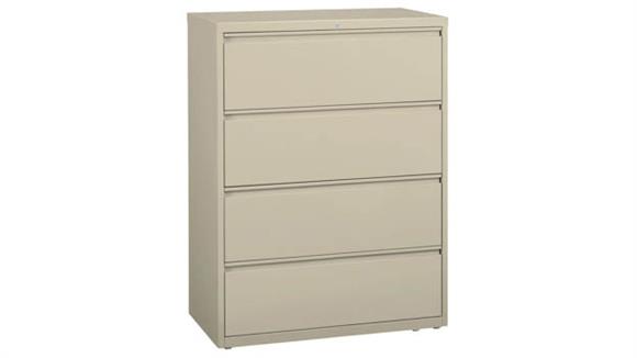 36in W Four Drawer Lateral File