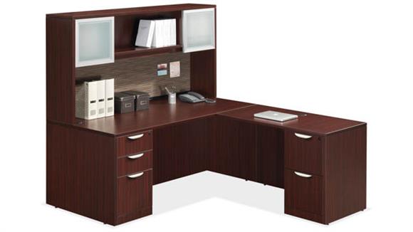 72in x 83in L Shaped Desk Unit