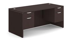 Executive Desks Office Source Furniture 66in x 30in Double Hanging Pedestal Desk