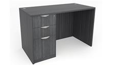 Compact Desks Office Source Furniture 60in x 24in Single Pedestal Desk - Box Box File (BBF)