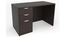 Compact Desks Office Source Furniture 47in x 24in Single Pedestal Desk - Box Box File (BBF)