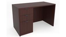 Compact Desks Office Source Furniture 47" x 30" Single Pedestal Desk - Box Box File (BBF)