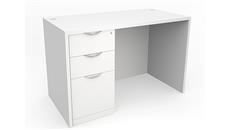 Executive Desks Office Source Furniture 66in x 24in Single Pedestal Desk - Box Box File (BBF)
