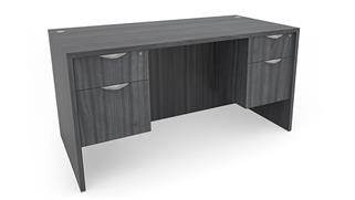 Executive Desks Office Source Furniture 72in x 30in Double Hanging Pedestal Desk