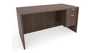 Executive Desks Office Source Furniture 66in x 30in Single Hanging Pedestal Desk