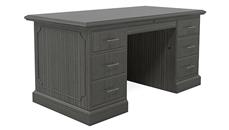 Executive Desks Office Source Furniture 60" x 30" Double Pedestal Veneer Executive Desk