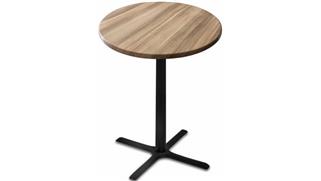 Cafeteria Tables Office Source Furniture 30in Height, 30in Round in Door/Outdoor Table with X Base