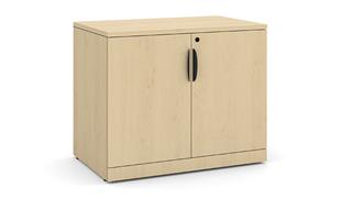Storage Cabinets Office Source Furniture 29-1/2in H Laminate Wood Door Storage Cabinet