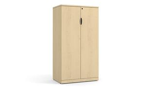 Storage Cabinets Office Source Furniture 66in High Laminate Wood Door Storage Cabinet