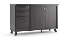 Office Credenzas Office Source Furniture Drawer and Sliding Door Filing Credenza