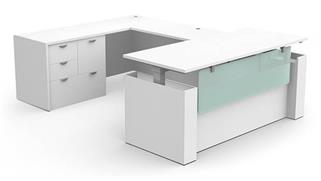 U Shaped Desks Office Source Furniture U-Shaped Standing Desk