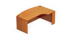 Executive Desks Office Source Furniture Bow Front Desk Shell with Right Extension