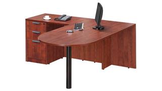 L Shaped Desks Office Source Furniture 66" x 54" Bullet L Shaped Desk