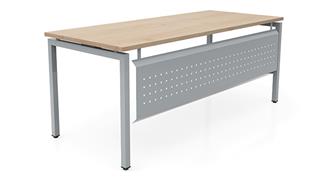 Writing Desks Office Source Furniture 66in x 30in OnTask Table Desk with Modesty Panel
