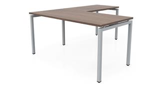 L Shaped Desks Office Source Furniture 60in x 72in L-Desk (60inx30in Desk, 42inx24in Return)