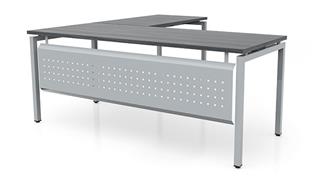L Shaped Desks Office Source Furniture 66in x 66in L-Desk with Modesty Panel (66inx30in Desk, 36inx24in Return)