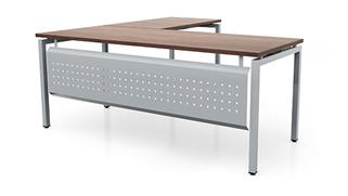 L Shaped Desks Office Source Furniture 72in x 72in L-Desk with Modesty Panel (72inx30in Desk, 42inx24in Return)