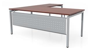 L Shaped Desks Office Source Furniture 72in x 78in L-Desk with Modesty Panel (72inx30in Desk, 48inx24in Return)