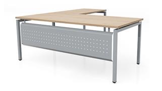 L Shaped Desks Office Source Furniture 72in x 78in L-Desk with Modesty Panel (72inx30in Desk, 48inx24in Return)