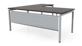 L Shaped Desks Office Source Furniture 72in x 84in L-Desk with Modesty Panel (72inx36in Desk, 48inx24in Return)