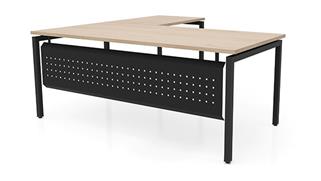 L Shaped Desks Office Source Furniture 72in x 72in L-Desk with Modesty Panel (72inx36in Desk, 36inx24in Return)