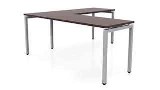 L Shaped Desks Office Source Furniture 66in x 72in Slender L-Desk 