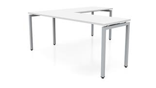 L Shaped Desks Office Source Furniture 66in x 66in Slender L-Desk 