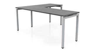 L Shaped Desks Office Source Furniture 72in x 60in Slender L-Desk (72inx24in Desk, 36inx24in Return)