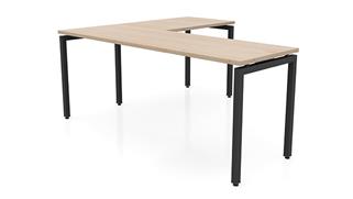 L Shaped Desks Office Source Furniture 66in x 60in Slender L-Desk 