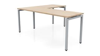 L Shaped Desks Office Source Furniture 72in x 60in Slender L-Desk